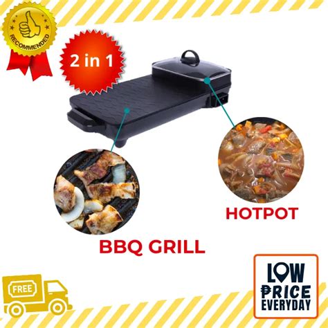 KOREAN 2 IN 1 SAMGYUP ELECTRIC GRILLER WITH HOTPOT At Home 2 In 1