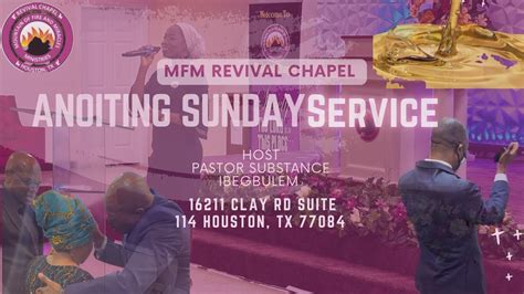 ANOINTING SUNDAY SERVICE MFM REVIVAL CHAPEL USA YouTube