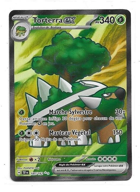 Carte Pokemon Torterra Ex Pv Ecarlate Et Violet Forces