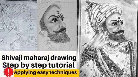 Shivaji Maharaj Drawing Step By Step Chhatrapati Shivaji Maharaj