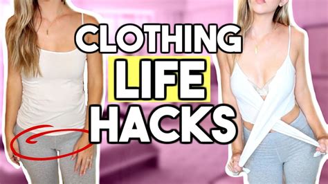 CLOTHING LIFE HACKS YOU NEED TO KNOW YouTube