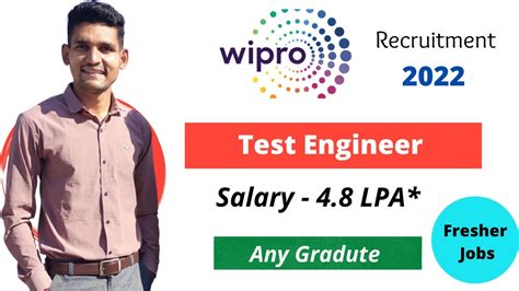 Wipro Recruitment Test Engineer Final Year Eligible Package