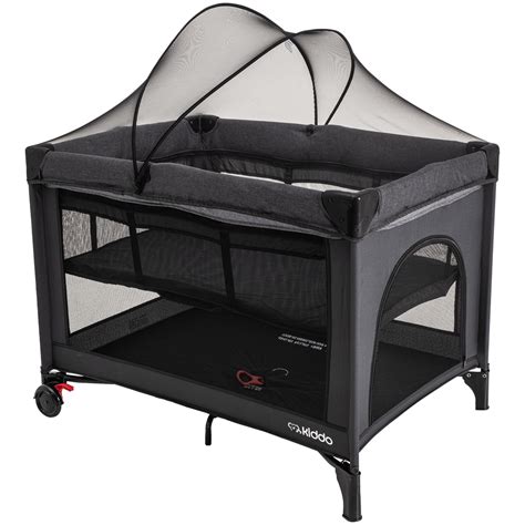 Berço Cercado Desmontável - Berço Cercado Desmontavel Portatil Kiddo Fast Melange Preto - Carrefour