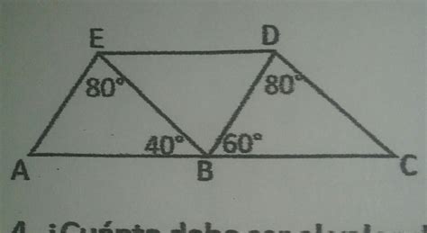 En La Figura Los Segmentos Ed Y Ac Son Paralelos Encontrar Los