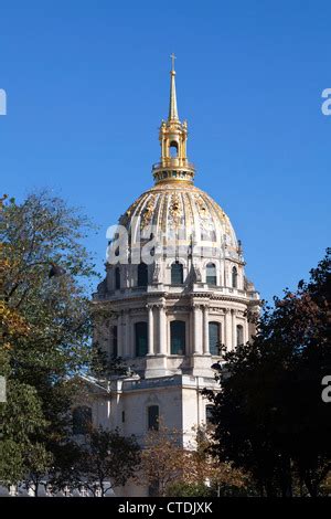 The Golden Dome Of Les Invalides In Paris France Stock Photo Alamy