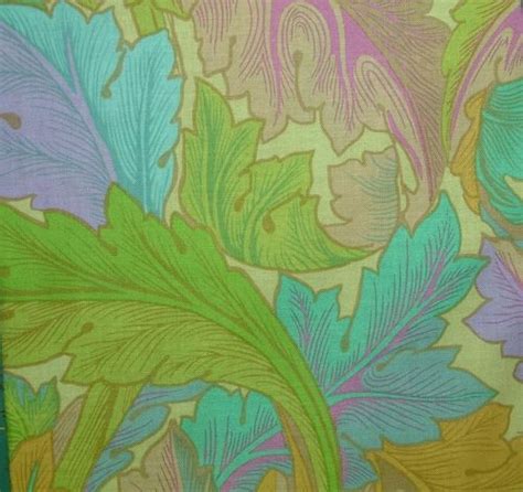 Kaffe Fassett Fabric Dancing Leaves Kfwf 83 Jade Sold In 1 2 Yard Increments