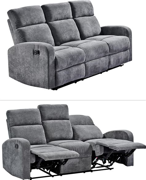 3 Sitzer Sofa Mit Praktischer Relax Funktion 3er Couch Federkern