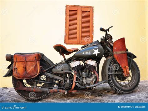 US Army Motorcycles Of WWII, Rhodes Island Stock Photo - Image: 58260195