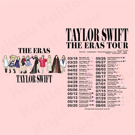 The Eras Tour Png Eras Tour 2023 Png TS Version Png Eras - Etsy