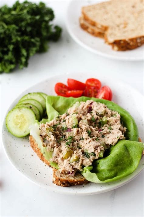 Healthy Tuna Salad With Hummus Hannah Magee Rd