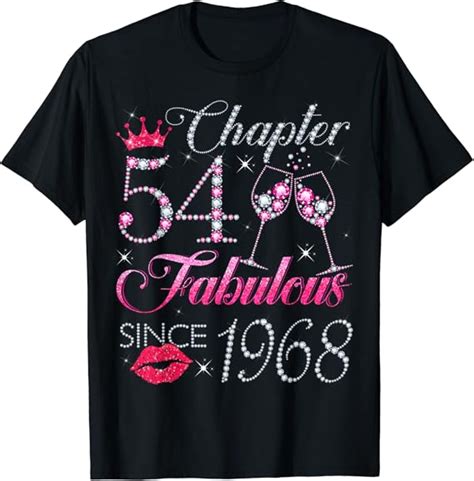 Chapter 54 Fabulous Since 1968 54th Birthday T For Women