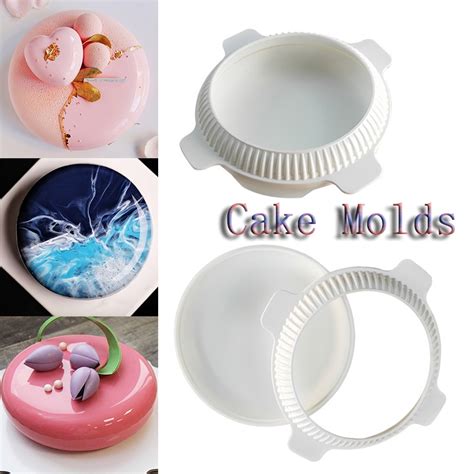 Round Eclipse Silicone Cake Mold For Mousses Ice Cream Chiffon Cakes