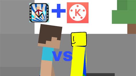 Minecraft Steve Vs Roblox Noob Stick Nodes Youtube