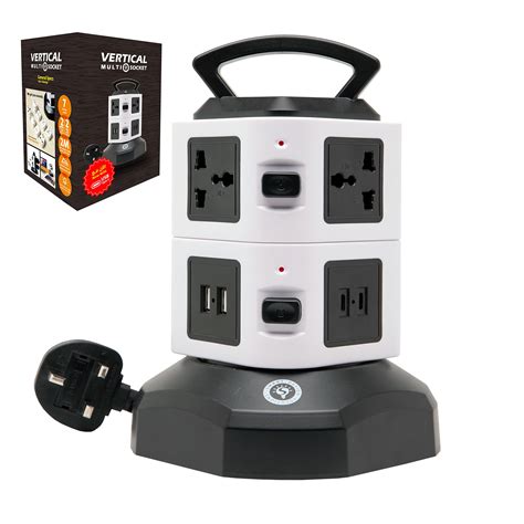 Buy Smart Design Solutions Tower Universal Extension Cord Power Station