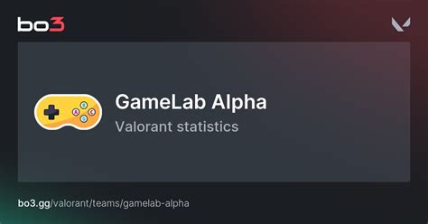 Thống kê đội GameLab Alpha Valorant & đội hình