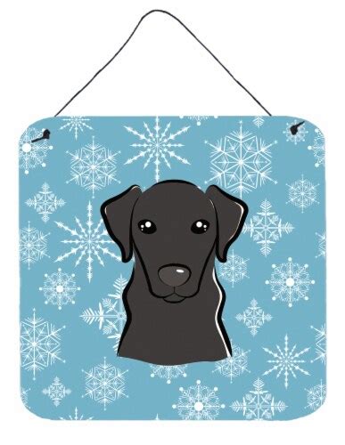 Carolines Treasures Bb1669ds66 Snowflake Black Labrador Wall Or Door Hanging Pr 6hx6w Smith’s