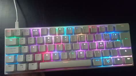 Unboxing Teclado Gamer Husky Blizzard 60 Branco E Modos Do Rgb Youtube