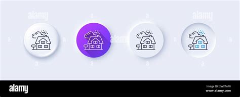 Realtor Line Icon Real Estate Agent Sign Line Icons Vector Stock