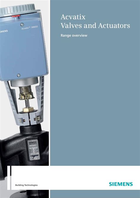 Pdf Acvatix Valves And Actuators Siemens Dokumentips