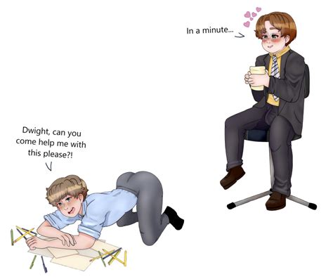 Rule 34 Bent Over Commission Dwight Schrute Gay Jim Halpert The