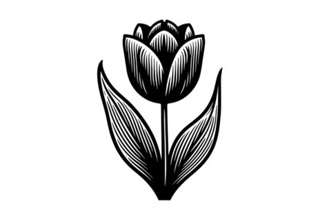 Tulip SVG for Cricut Flower Clipart PNG Gráfico por Artful Assetsy