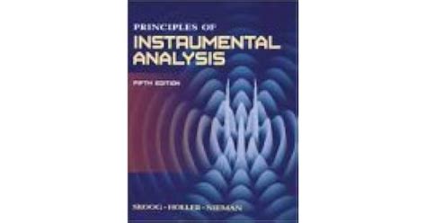 Principles Of Instrumental Analysis By Douglas A Skoog