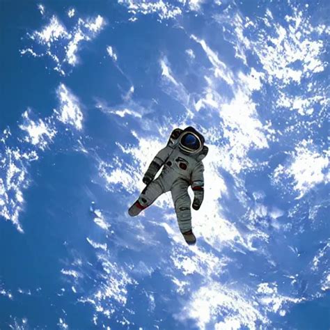 Astronaut Falling From Space Towards Earth Stable Diffusion