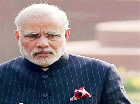 Pm Narendra Modi Wears Bandgala Suit Striped With His Own Name The