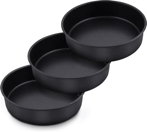 Haware Inch Cake Tins Set Of Non Stick Stainless Steel Cake Pan