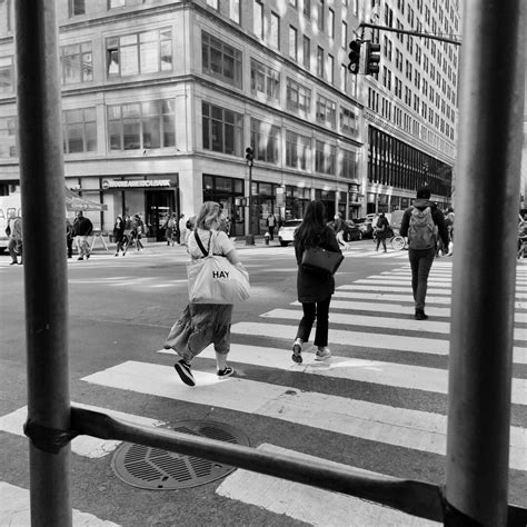 Hay Print Black And White Photography Street Photography New York