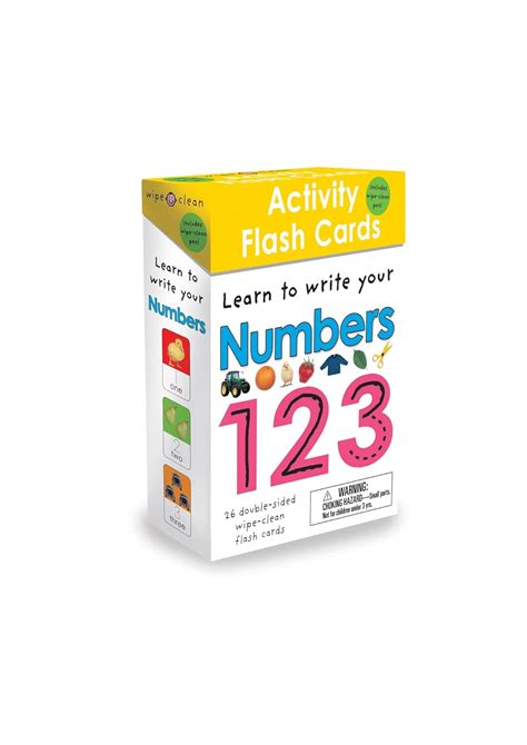 Amazon Wipe Clean Activity Flash Cards Numbers