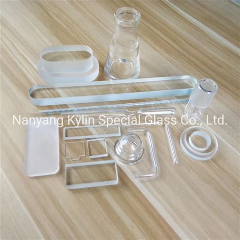 Custom All Shape Clear Borosilicate Quartz Glass Plate Pyrex Borofloat