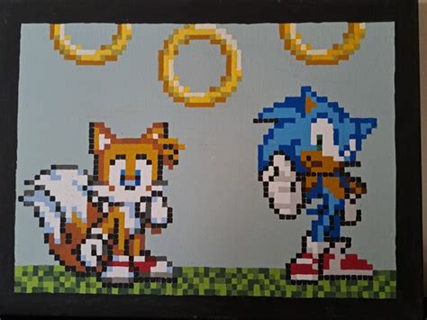 Sonic Pixel Art - Etsy