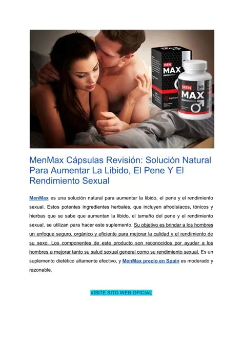 PPT MenMax Cápsulas Revisión Solución Natural Para Aumentar La