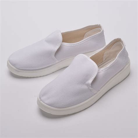 Pu Anti Static Stripe Esd Clean Room Canvas Safety Shoes