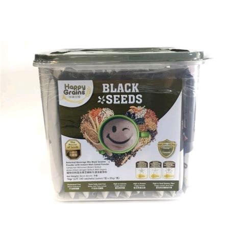 Happy Grains Black Seed 40 Sachets X 25g Shopee Malaysia