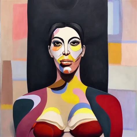 Grotesque Portrait Of Kim Kardashian Painted By George Stable