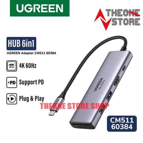 Jual Adapter Converter Hub In Ugreen Usb Type C Pd W Hdmi Lan