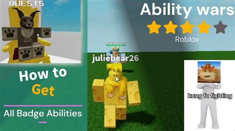 How To Get All Badge Abilities In Ability Wars Roblox In Game