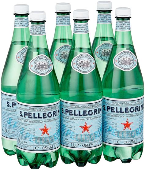 Вода питьевая S. Pellegrino газированная (Сан Пелегрино) 1л х 6шт ...