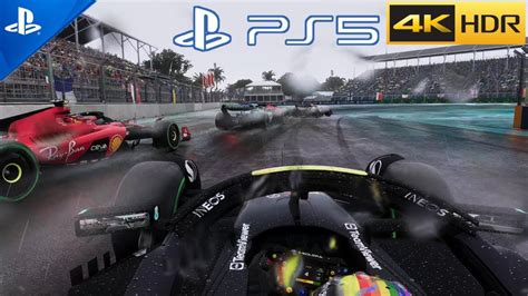 (PS5) Formula 1 Rainy Gameplay in TV Pod Camera Looks BEAUTIFUL | ULTRA ...