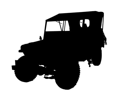 Silhouette Jeep Free Stock Photo Public Domain Pictures