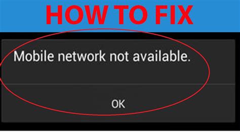 How To Fix Mobile Network Not Available On Android Devices Youtube