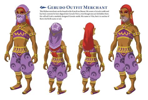 Gerudo Outfit Merchant Art - The Legend of Zelda: Breath of the Wild