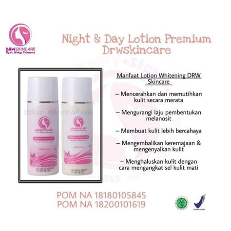 Jual Paket Lotion Siang Malam DRW Paket Pemutih Lotion Night Day