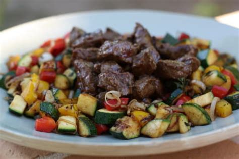 Boeuf sauté aux légumes à la plancha Audrey Cuisine