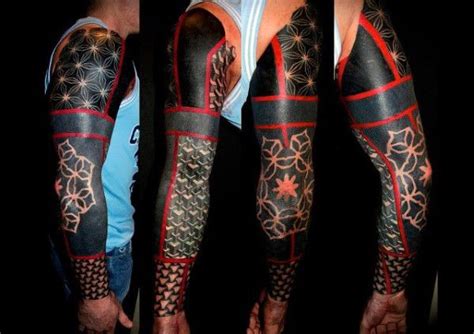 70 Red Ink Tattoo Designs For Men Black Sleeve Tattoo Black Ink Tattoos Red Tattoos