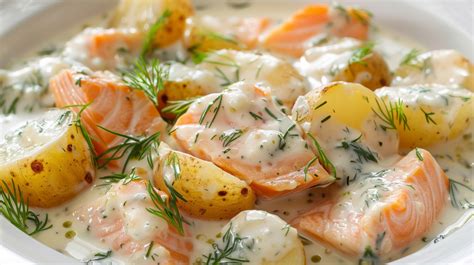 Lachs Und Kartoffeln In Dill Sahneso E Leckere Alltagsk Che