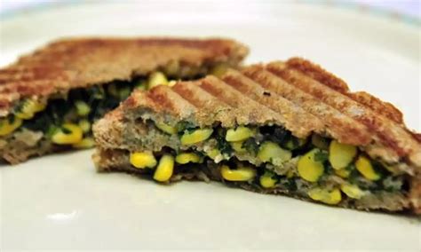 Spinach Corn Sandwich Recipe Dr Oetker