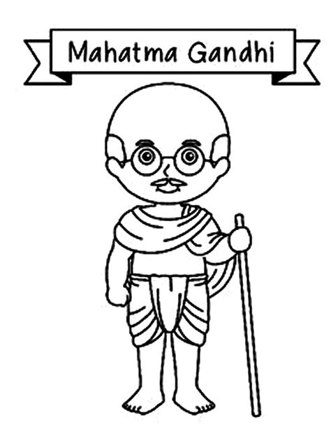 Mahatma Gandhi coloring pages | Gandhi, Book art projects, Mahatma gandhi